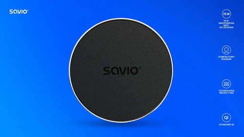 Savio Wireless Charger Qi 15W LA-08