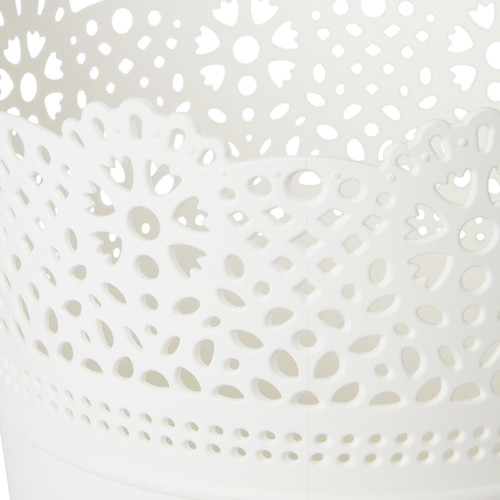 Plant Pot Lace 18 cm, white