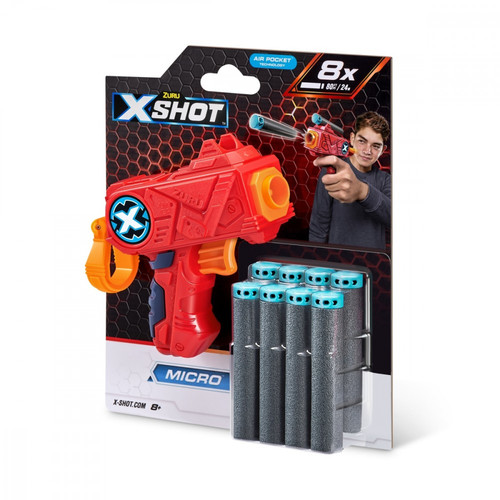 ZURU X-Shot Launcher Excel Micro Color Card 8+