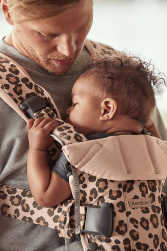 BABYBJÖRN - Baby Carrier ONE AIR, Beige/Leopard 0-36m