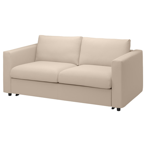 VIMLE 2-seat sofa-bed, Hallarp beige