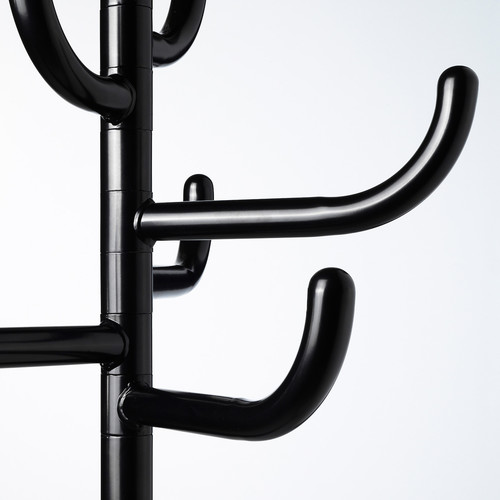 BONDSKÄRET Hat and coat stand, black, 175 cm