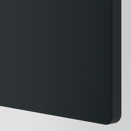 SMÅSTAD / PLATSA Storage combination, white/blackboard surface, 120x42x123 cm