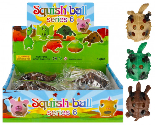 Stress Toy Squish Ball Turtle 1pc, assorted colours, 3+