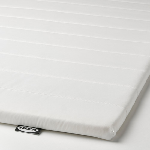 NOPAKTE Mattress pad, white, 140x200 cm