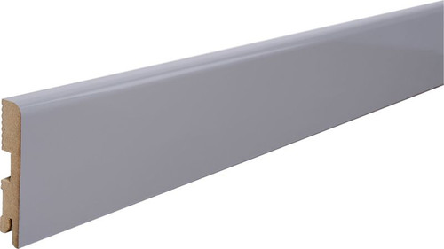 MDF Skirting Board Foge LB1 16 x 80 x 2000 mm, grey