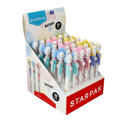 Starpak Ballpen Toy Hedgehog 36pcs