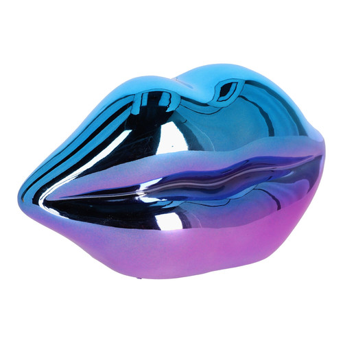 Decoration Lips, blue-purple