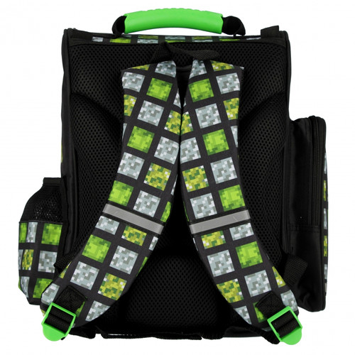 School Backpack Pixel, green