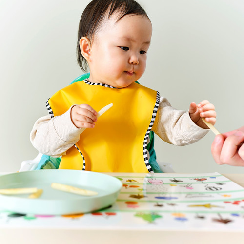 GRÖNFINK Bib, green/yellow