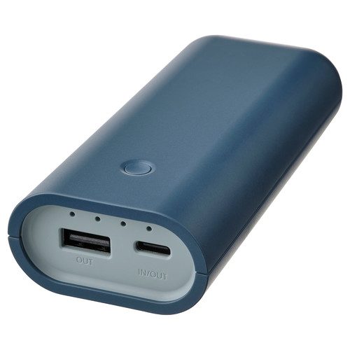 VARMFRONT Power bank, blue, 5200 mAh