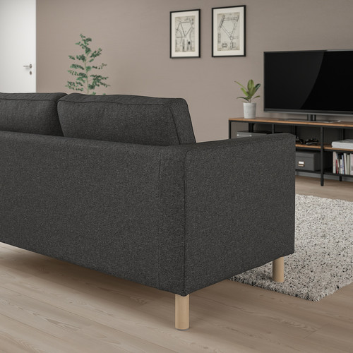 PÄRUP 3-seat sofa, Gunnared dark grey