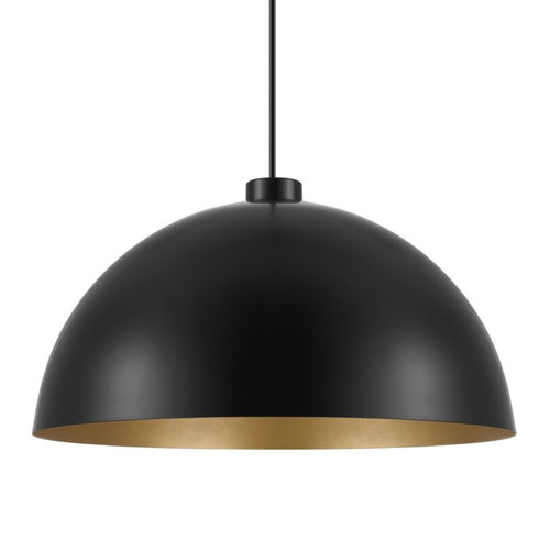 GoodHome Pendant Lamp Songor E27 38cm, black