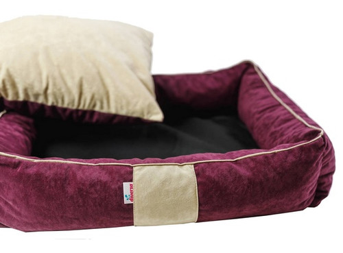 Diversa Dog Bed Petti Size 2, burgundy-beige