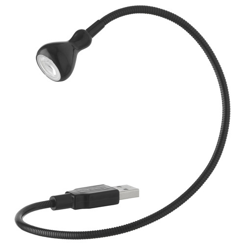 JANSJÖ LED USB lamp, black