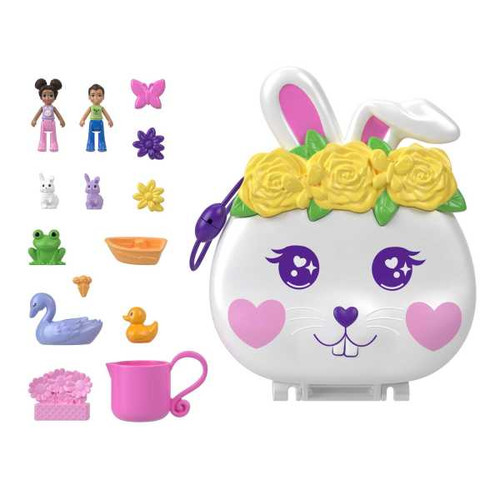 Polly Pocket Flower Garden Bunny Compact HKV36 4+