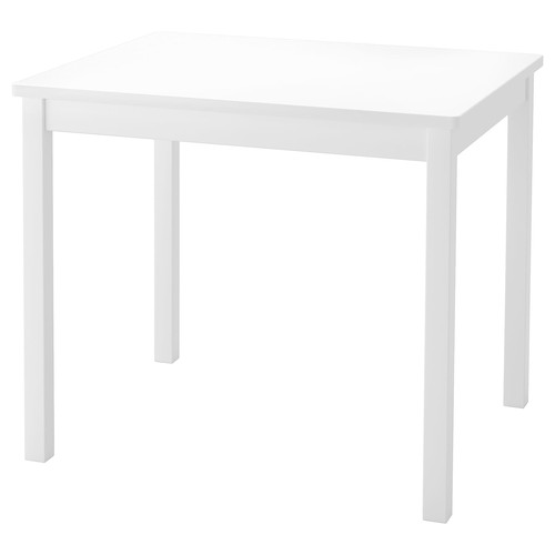 KRITTER Children's table, white, 59x50 cm