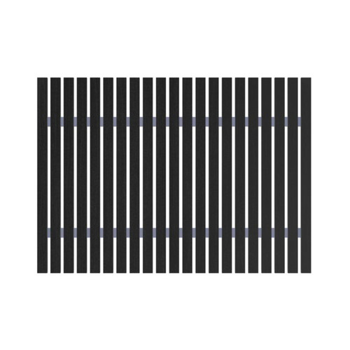 GoodHome Bathroom Bamboo Mat Caledon 50 x 70 cm, black