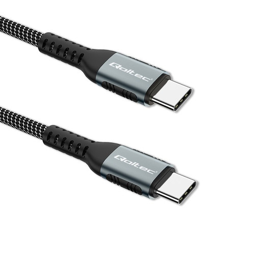 Qoltec Cable USB 2.0 type C to USB 2.0 type C 100W, 1m