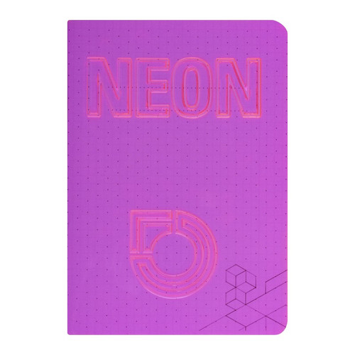 Notebook A4 42 Pages Lined PP Cover Neon 10pcs, assorted colours