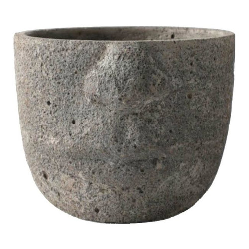 Plant Pot Head 16 cm, grey