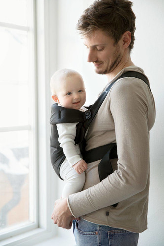 BABYBJÖRN - Baby Carrier MINI Cotton, Black 0-12m