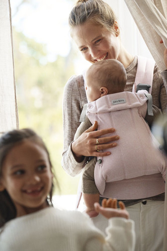 BABYBJORN Baby Carrier Harmony, Woven, Light pink mélange