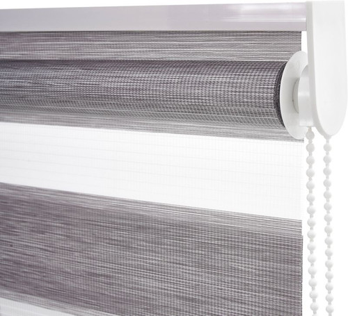 Day & Night Roller Blind Colours Elin 68 x 240 cm, grey wood