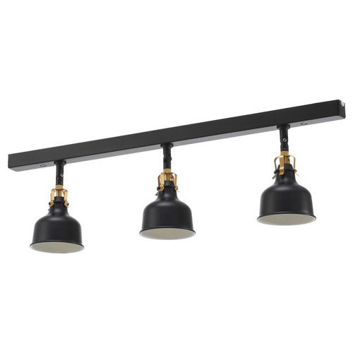 RANARP Ceiling track, 3-spots, black