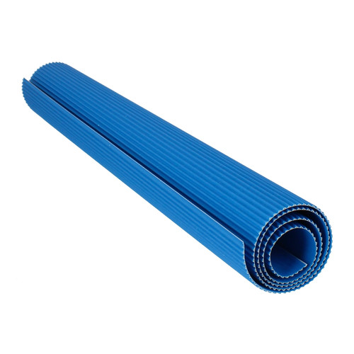 Corrugated Paper B2 Roll, blue