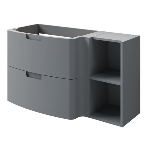 GoodHome Wash-basin Cabinet Himalia 105 cm, left, grey