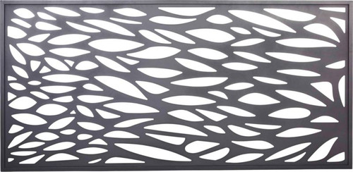 Blooma Neva Aluminium Decorative 1/2 Fence Panel  88 x 179 cm, grey