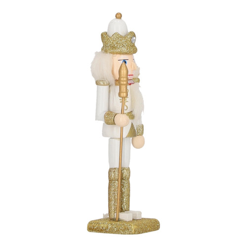 Nutcracker Christmas Decoration Henry 3 18cm, white