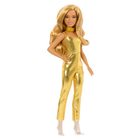 Barbie Fashionistas Doll #222, Petite With Blonde Wavy Hair HRH19 3+