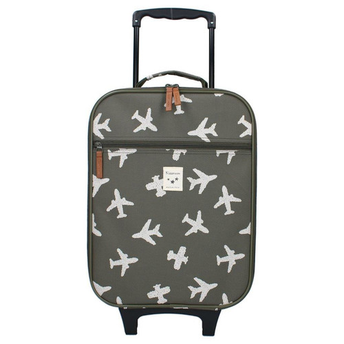 Kidzroom Trolley Suitcase Current Legend Aeroplane, khaki