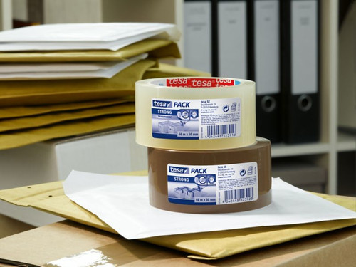 Tesa Carton Sealing Tape Strong 50 mm x 66 m, brown