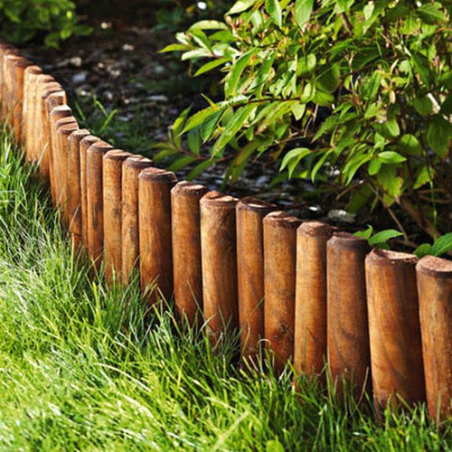 Garden Edging Log Roll 200 x 25 cm fi 60 mm, green