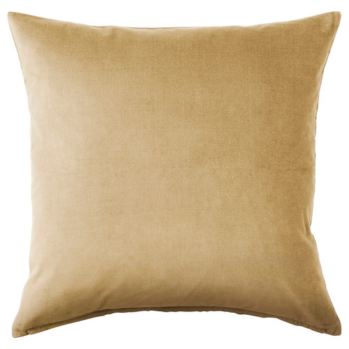 SANELA Cushion cover, beige-yellow, 50x50 cm