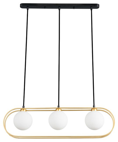 Italux Pendant Lamp Grosetta 3 x G9, gold/black