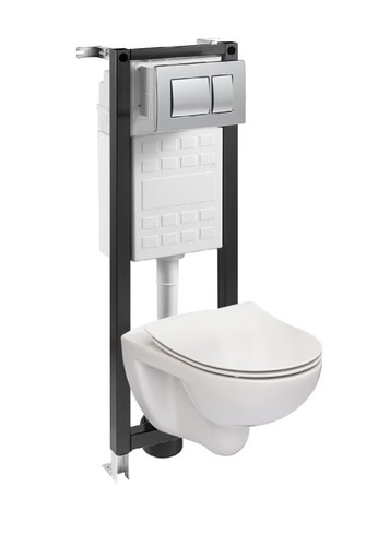 Roca Concealed WC System Mitos with Bowl & Soft-close Seat