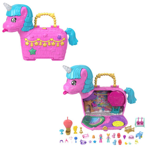 Polly Pocket Unicorn Partyland Playset HYD96 4+