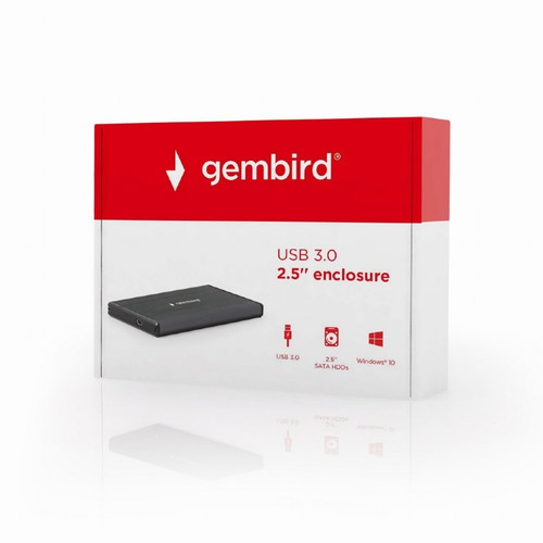 Gembird Enclosure for HDD/SSD 2.5" USB 3.0, black