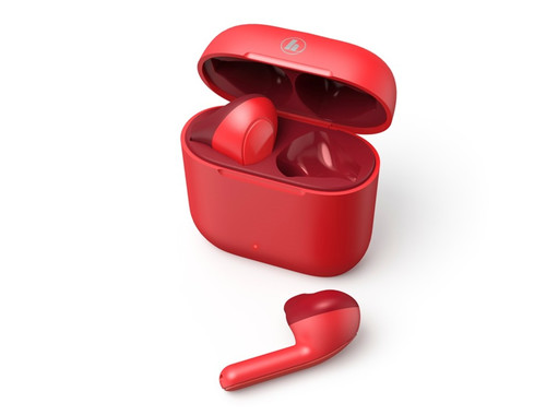 Hama Hadphones Earbuds BT TW Freedom Light, red