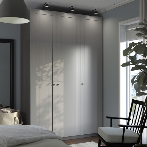 PAX / GULLABERG Wardrobe combination, dark grey/dark grey, 150x60x236 cm