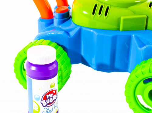 Bubble Machine Lawn Mower + Liquid 118ml 3+