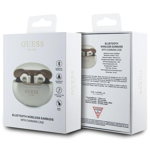 Guess Headphones Earphones Bluetooth TWS GUTWST50ED, gold