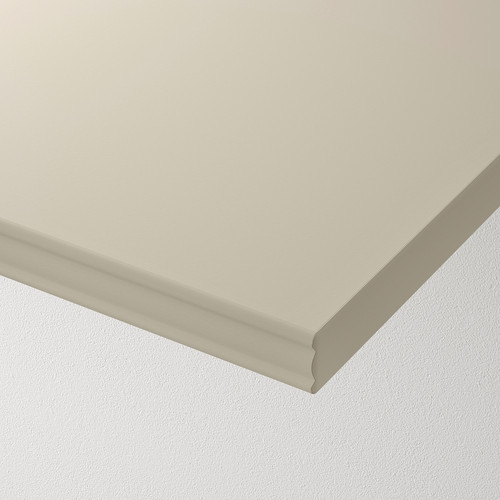 BERGSHULT Shelf, grey-beige, 120x20 cm