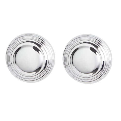 GoodHome Kitchen Cabinet Handle Garni, round pull, chrome effect, 32 mm, 2 pack