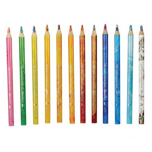 Astra Rainbow Jumbo Colored Pencils 12pcs + Sharpener