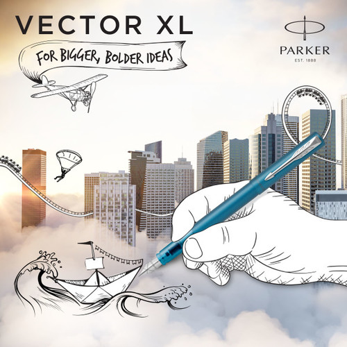 Parker Fountain Pen Vector XL, turquoise